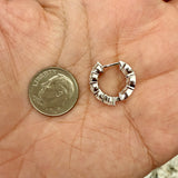 3.62ctw Inside Out Lab Diamond Huggies 14k White Gold