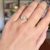 2.09ct Asscher Cut Lab Diamond Ring 14k IGI Cert