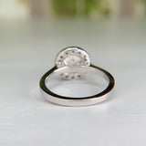 Diamond Halo Engagement Ring 14k