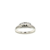 Vintage Step Cut Diamond Band Platinum