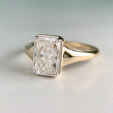 2.01ct Radiant Cut Lab Diamond Ring 14k IGI Cert