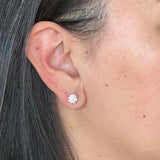 3.18ctw IGI Cert Lab Diamond Studs 14k White Gold