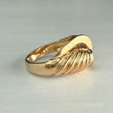 Vintage Swirl Ring 14k