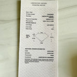 Antique Cut Emerald Lab Diamond Ring Platinum