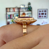 Vintage Lab Grown Color Change Sapphire Ring 14k