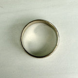 White Gold Band 14k