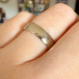 White Gold Band 14k