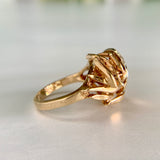 Vintage Diamond Bombe Ring 14k