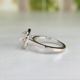 Diamond Halo Engagement Ring 14k