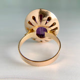 Vintage Lab Grown Color Change Sapphire Ring 14k