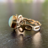 Bezel Opal Ring 14k