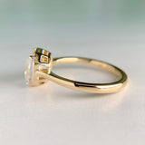 2.09ct Asscher Cut Lab Diamond Ring 14k IGI Cert