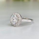 Diamond Halo Engagement Ring 14k