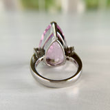 25.86ct Kunzite and Diamond Ring Platinum