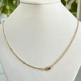 Custom Asscher Cut Lab Diamond Necklace 14k