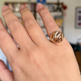 Vintage Diamond Bombe Ring 14k