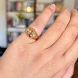 Vintage Swirl Ring 14k