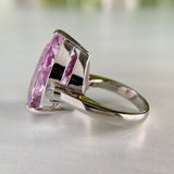 25.86ct Kunzite and Diamond Ring Platinum
