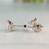 3.18ctw IGI Cert Lab Diamond Studs 14k White Gold