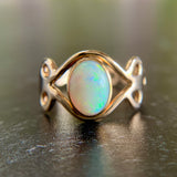 Bezel Opal Ring 14k