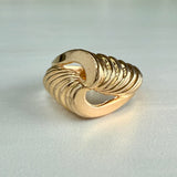 Vintage Swirl Ring 14k