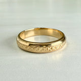 Yellow Gold Pattern Band 14k