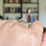 Vintage Step Cut Diamond Band Platinum