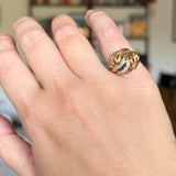 Vintage Diamond Bombe Ring 14k