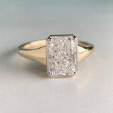 2.01ct Radiant Cut Lab Diamond Ring 14k IGI Cert