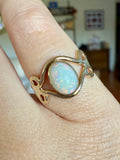 Bezel Opal Ring 14k