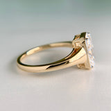 2.01ct Radiant Cut Lab Diamond Ring 14k IGI Cert
