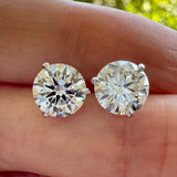 3.18ctw IGI Cert Lab Diamond Studs 14k White Gold