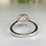 Diamond Halo Engagement Ring 14k
