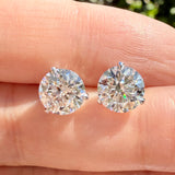 3.18ctw IGI Cert Lab Diamond Studs 14k White Gold
