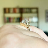 2.75ct Lab Grown Certed Diamond Ring 14k/Platinum