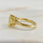 GIA 2.76 carat Old European Cut Diamond Ring 18k