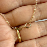 Knotted Bar Neckace 10k