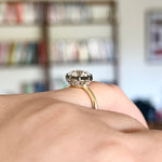 3.26ct Custom Old European Lab Diamond Ring 18k/Platinum