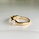 3.05ctw 5 Stone Lab Diamond Band 14k Yellow Gold