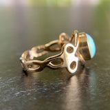 Bezel Opal Ring 14k