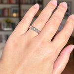 White Gold Pattern Band 14k