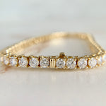 6.8ctw Lab Diamond Tennis Bracelet 14k