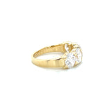 3.1ctw 5 Stone Lab Oval Diamond Band 14k