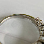 Platinum Graduated Carre Cut Diamond Band