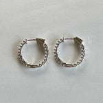 Small Inside Out Lab Diamond Huggie Earrings 14k
