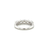 1.9ctw 5 Stone Lab Diamond Band 14k White Gold