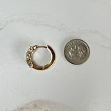 2.2ctw 3 Stone Lab Diamond Small Huggies