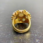 Circa 1970’s Taxco Designer Virgilio Opal Ring 18k