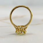 GIA 2.76 carat Old European Cut Diamond Ring 18k