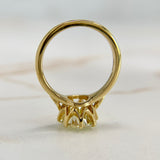 GIA 2.76 carat Old European Cut Diamond Ring 18k